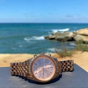 Michael Kors Rose Gold Stainless Steel Watch 251209